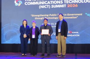 Jervie Lazaro OutSystems Lead Solution Architect keynote at the National ICT Summit 2026 Caption: Mr. Jervie Lazaro, Lead Solution Architect of OutSystems, delivers Keynote Presentation 2 at the National ICT Summit 2026.